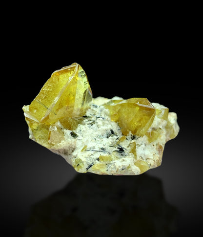 Yellow Sphene Titanite on Matrix from Zagi Mountains Pakistan - 39.30 cts