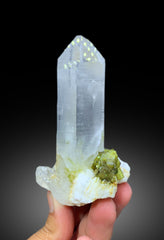 Green Tourmaline Cluster with Quartz from Shigar Pakistan , 218 gram