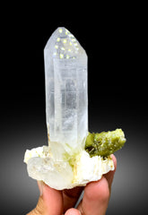 Green Tourmaline Cluster with Quartz from Shigar Pakistan , 218 gram