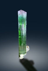 Bicolor Tourmaline Crystal on Quartz from Paprok Afghanistan - 103 grams