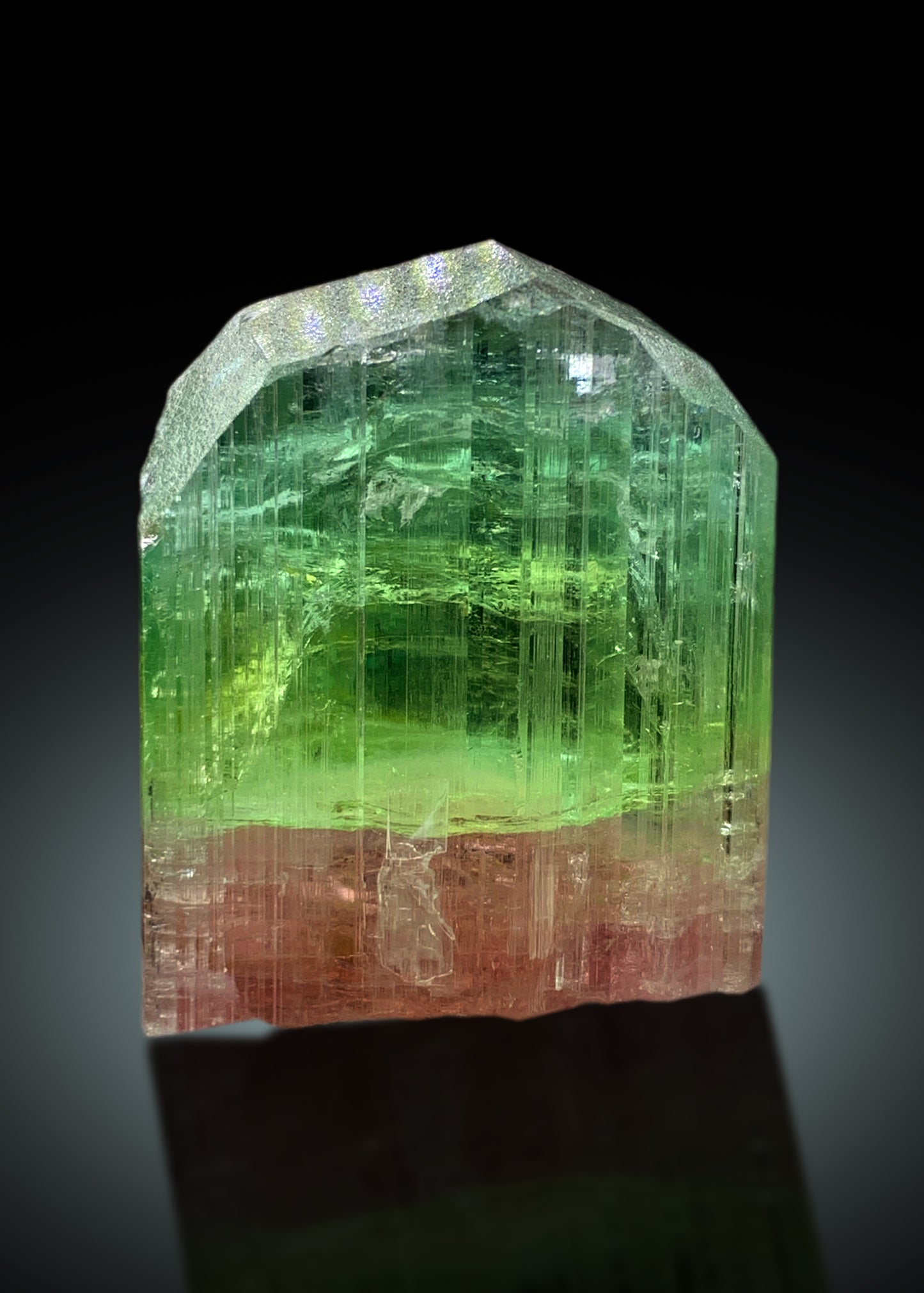 Stunning Bicolor Tourmaline Crystal from Paprok Afghanistan - 38 gram