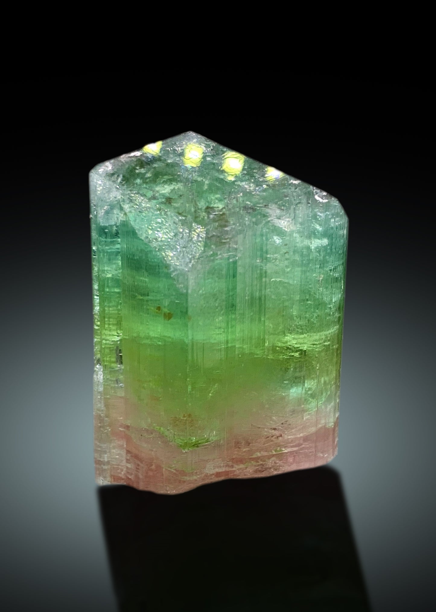 Stunning Bicolor Tourmaline Crystal from Paprok Afghanistan - 38 gram