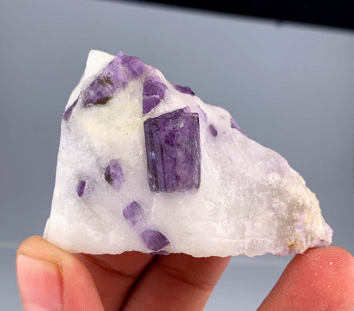 Purple Scapolite Crystals on Matrix from Afghanistan - 75 Grams