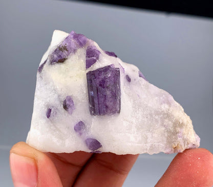 Purple Scapolite Crystals on Matrix from Afghanistan - 75 Grams