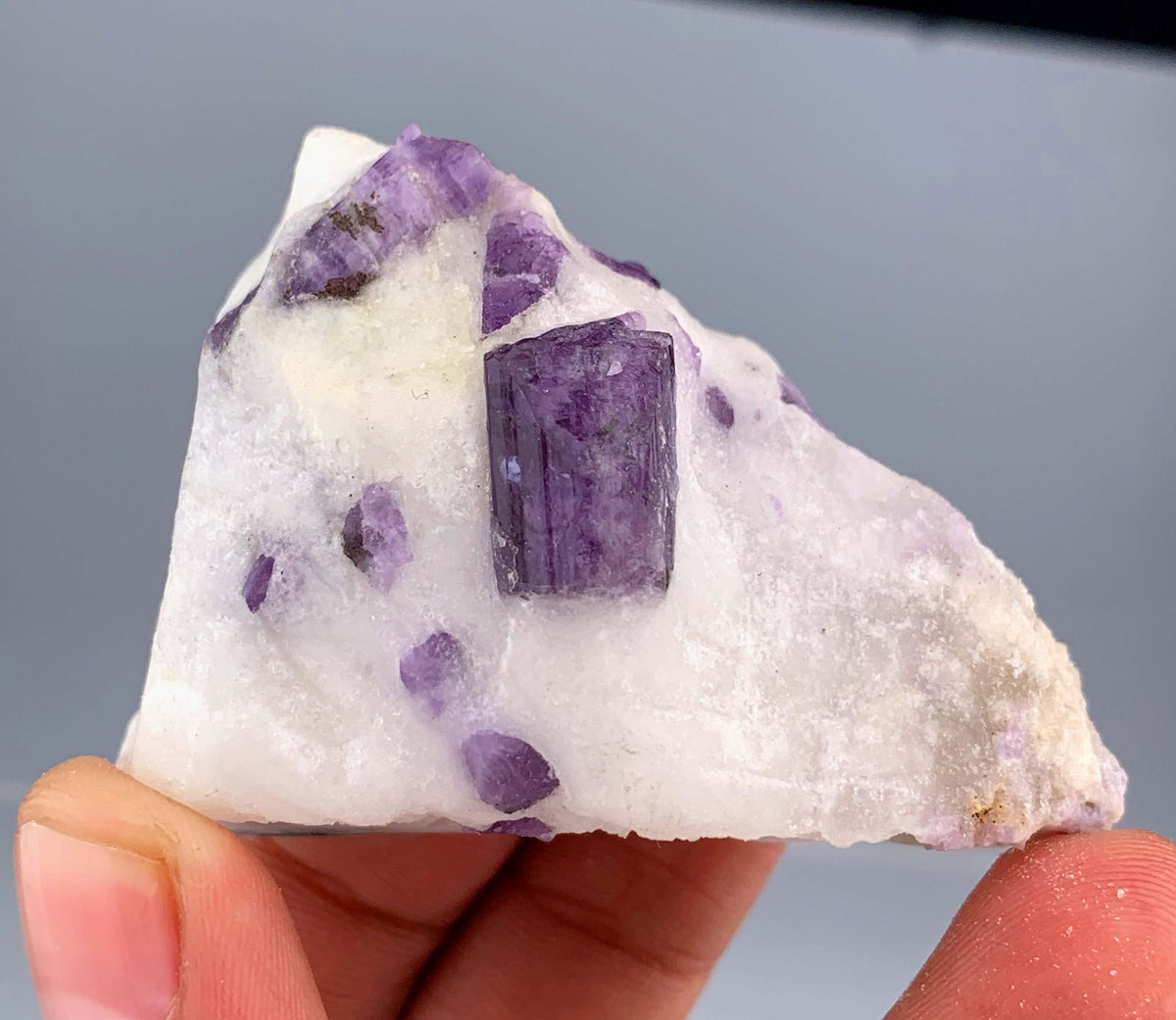 Purple Scapolite Crystals on Matrix from Afghanistan - 75 Grams