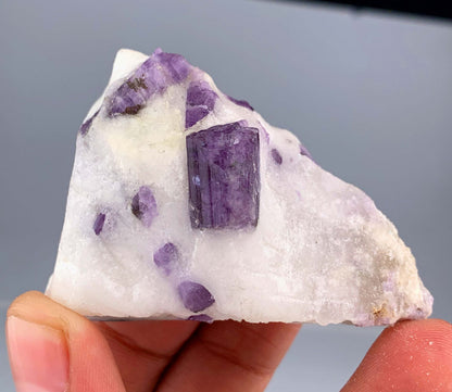 Purple Scapolite Crystals on Matrix from Afghanistan - 75 Grams