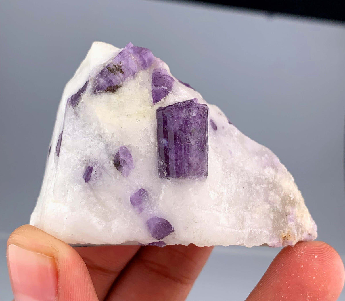 Purple Scapolite Crystals on Matrix from Afghanistan - 75 Grams