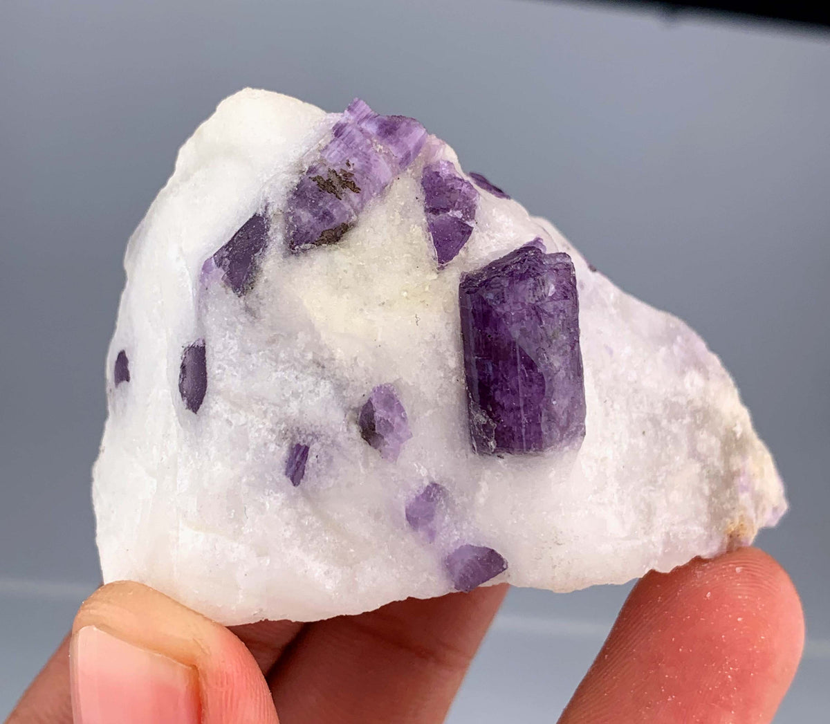 Purple Scapolite Crystals on Matrix from Afghanistan - 75 Grams