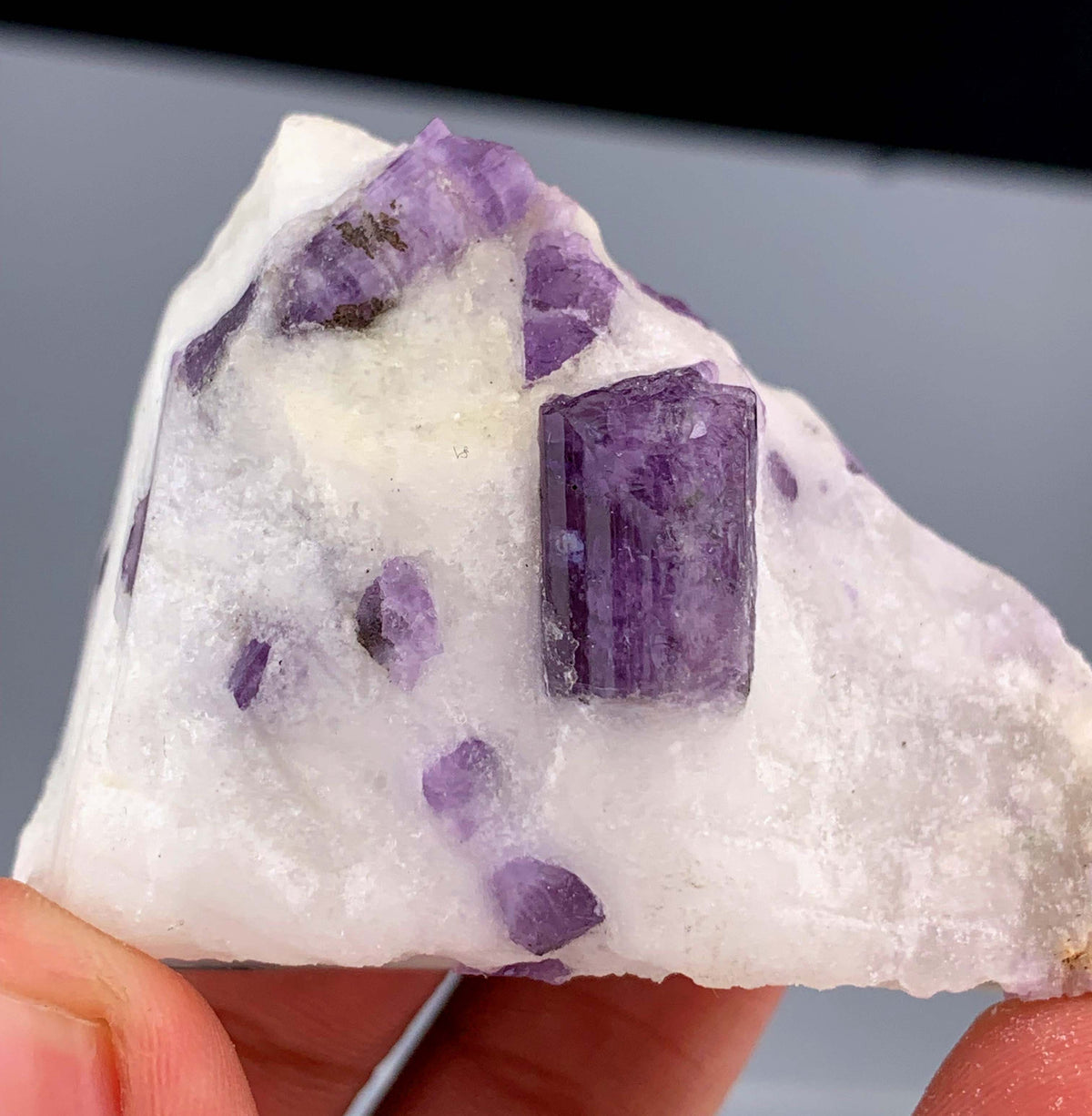 Purple Scapolite Crystals on Matrix from Afghanistan - 75 Grams