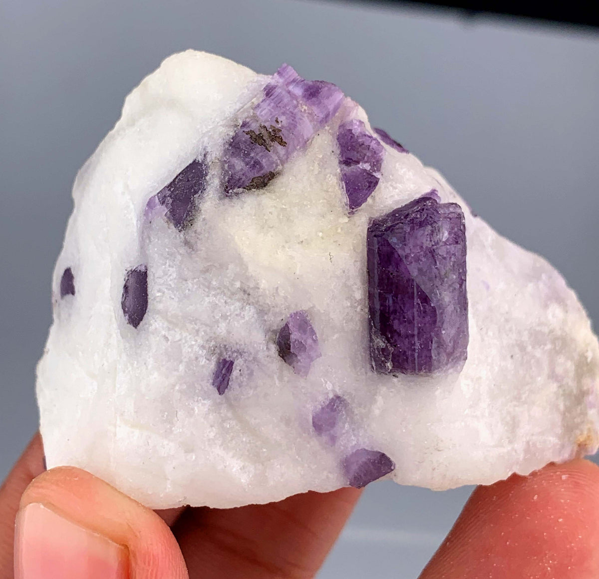 Purple Scapolite Crystals on Matrix from Afghanistan - 75 Grams
