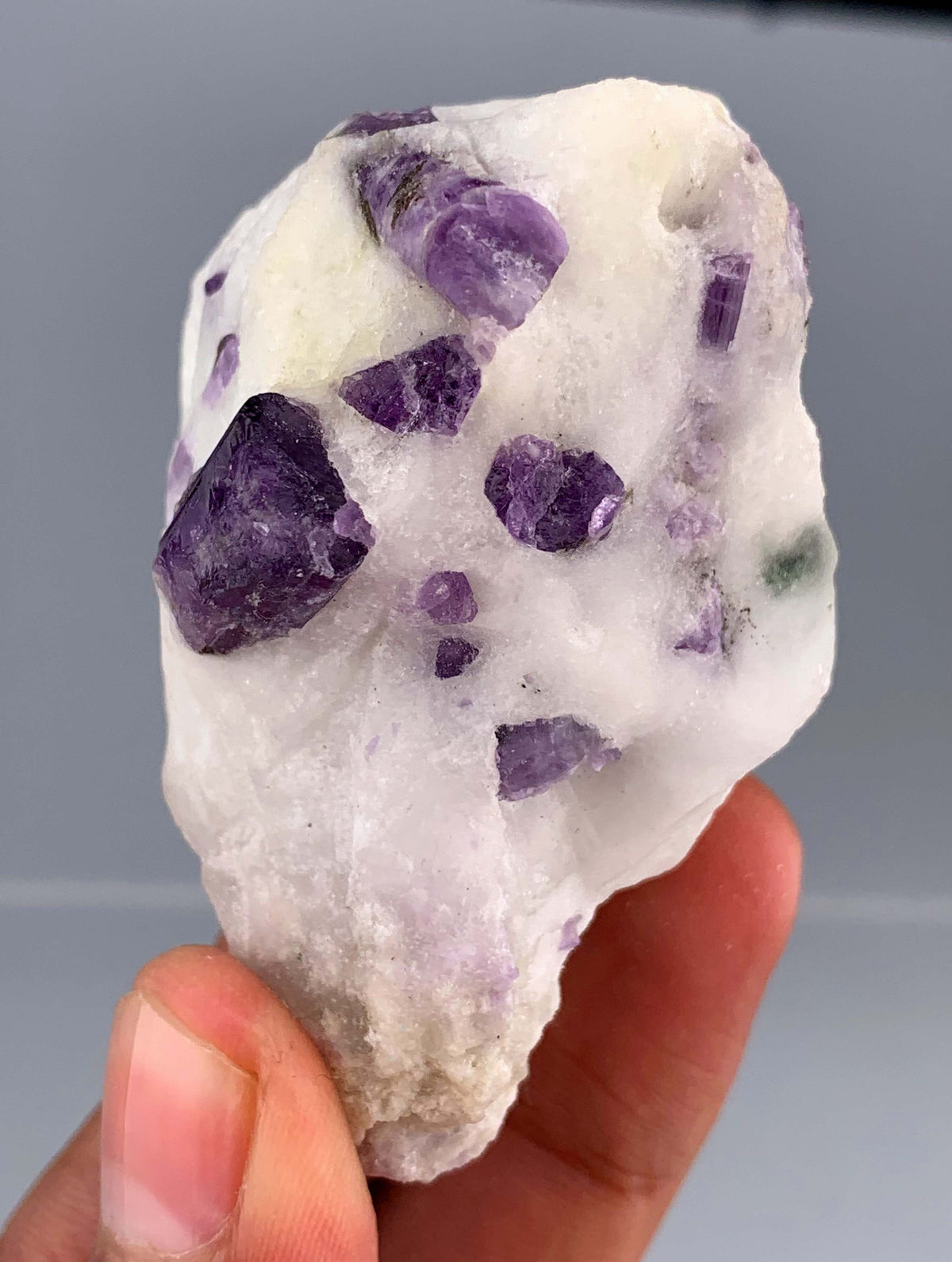 Purple Scapolite Crystals on Matrix from Afghanistan - 75 Grams