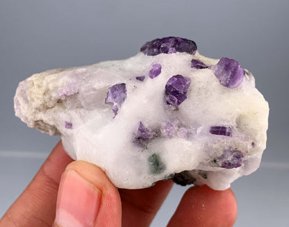Purple Scapolite Crystals on Matrix from Afghanistan - 75 Grams