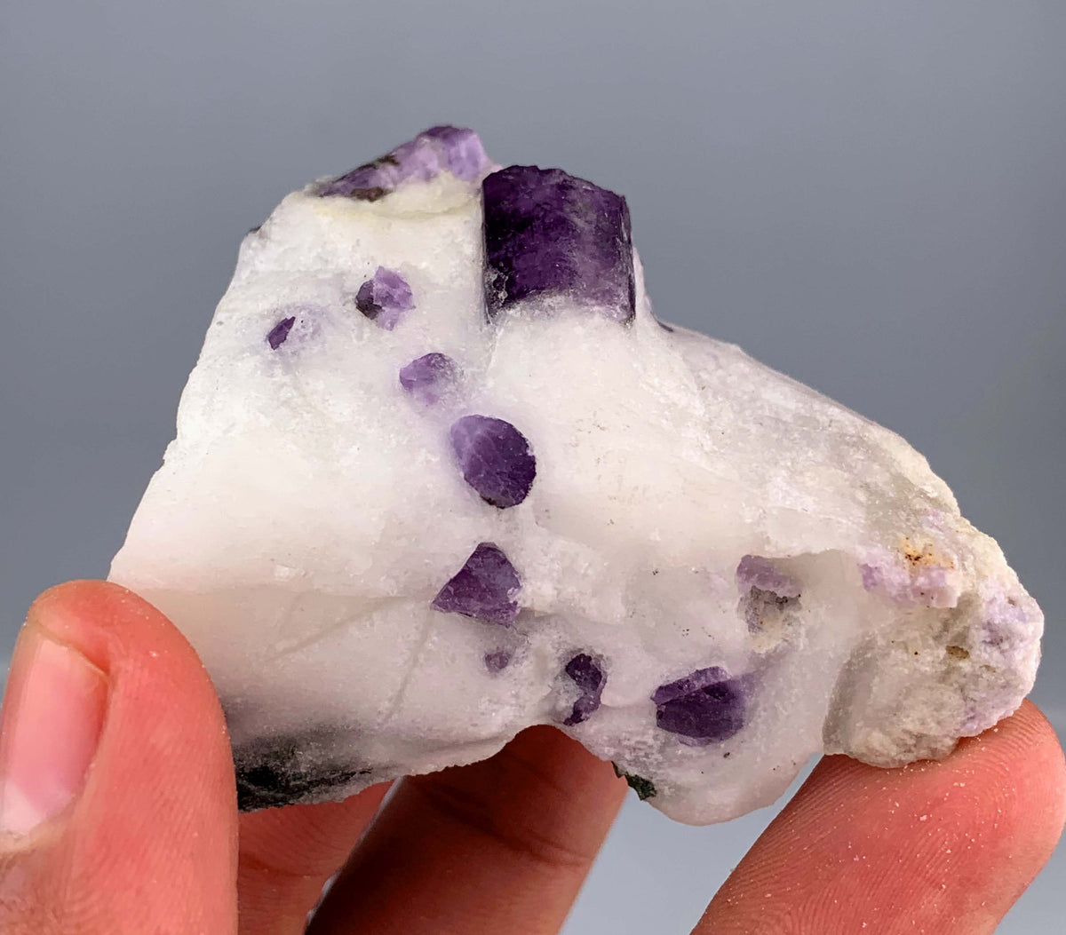 Purple Scapolite Crystals on Matrix from Afghanistan - 75 Grams