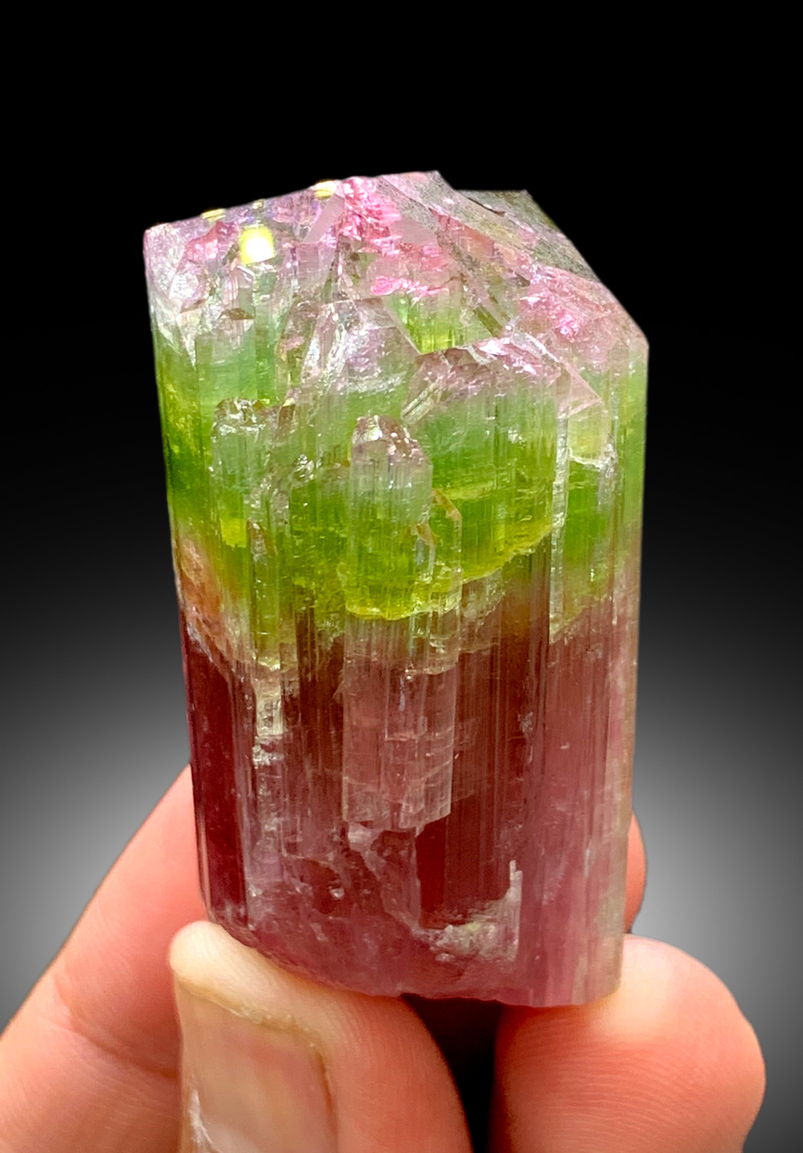 Natural Watermelon Tourmaline Crystal from Paprok Afghanistan - 83 gram