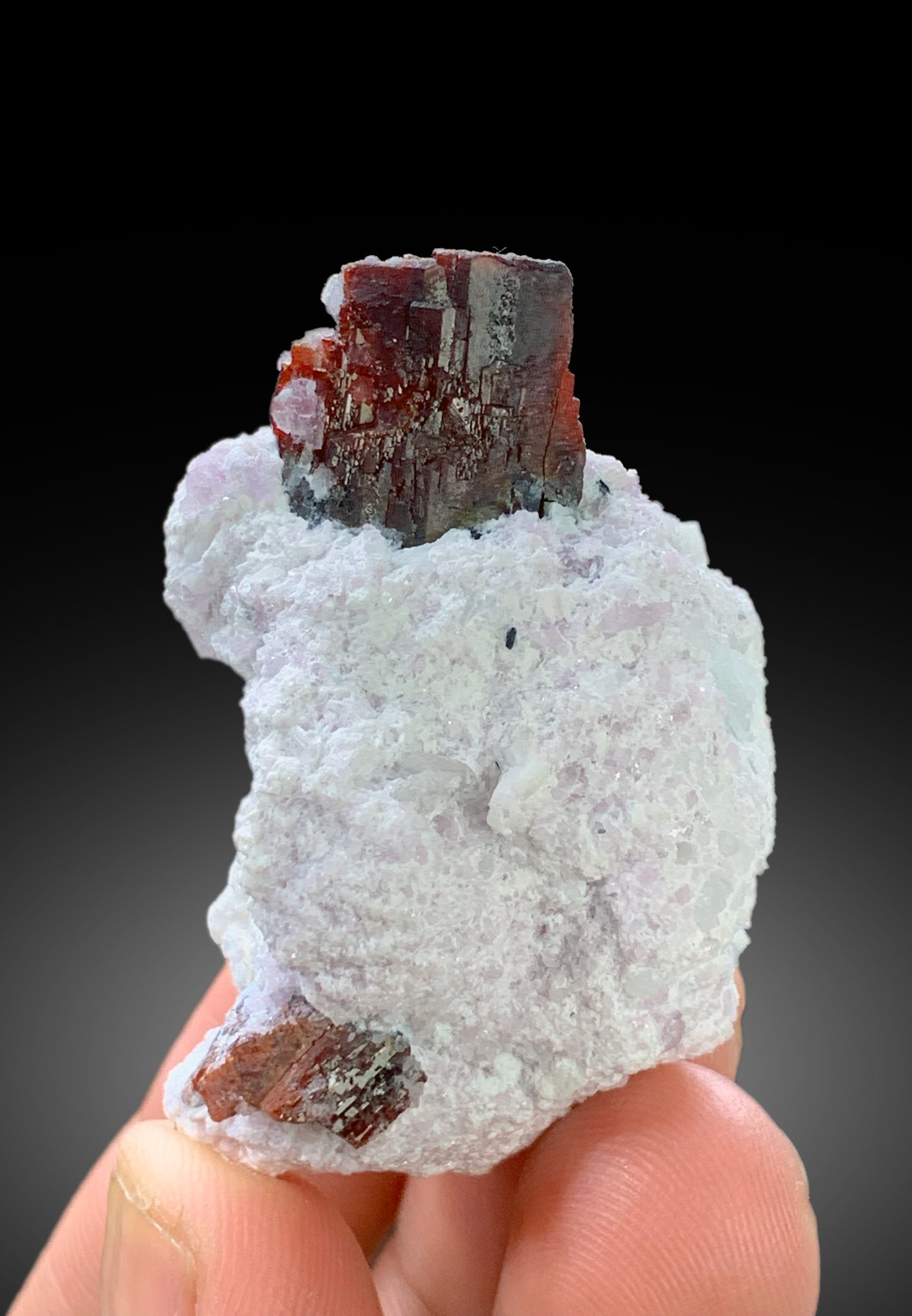 Natural Red Color Tantalite Crystals on Matrix from Kunar Afghanistan - 49 gram