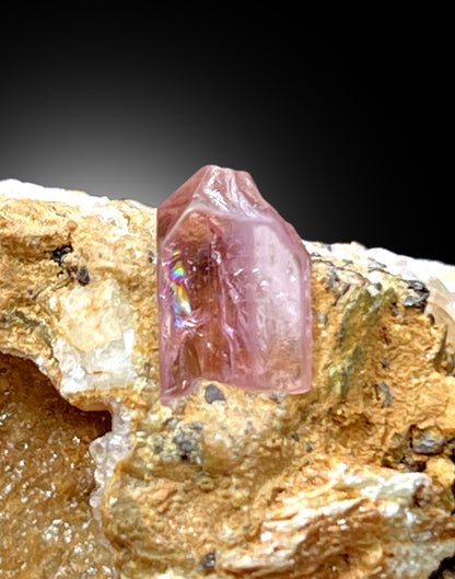 Imperial Pink Topaz on Matrix from Katlang Pakistan - 60 gram