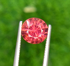 Round Cut Rubelite Tourmaline Gemstone, Loose Gemstone, Rubelite Ring, Perfect Cut Rubelite, Rubelite From Afghanistan - 3.55 CT