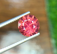 Round Cut Rubelite Tourmaline Gemstone, Loose Gemstone, Rubelite Ring, Perfect Cut Rubelite, Rubelite From Afghanistan - 3.55 CT