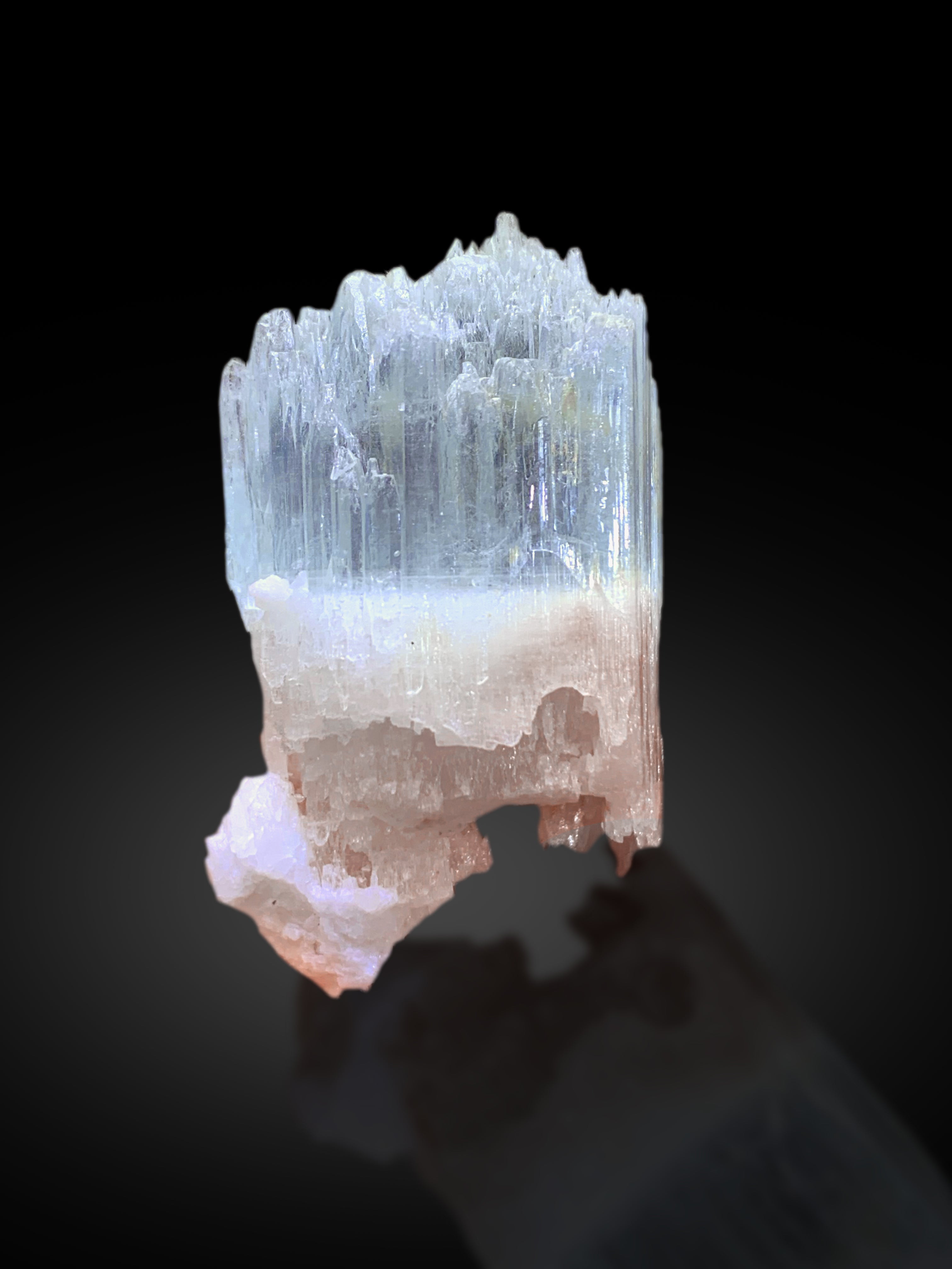 Bicolor Beryl, AquaMorganite Crystal, Morganite var Aquamarine with Etched Terminations - 27 gram