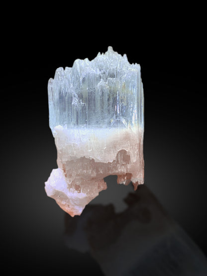Bicolor Beryl, AquaMorganite Crystal, Morganite var Aquamarine with Etched Terminations - 27 gram
