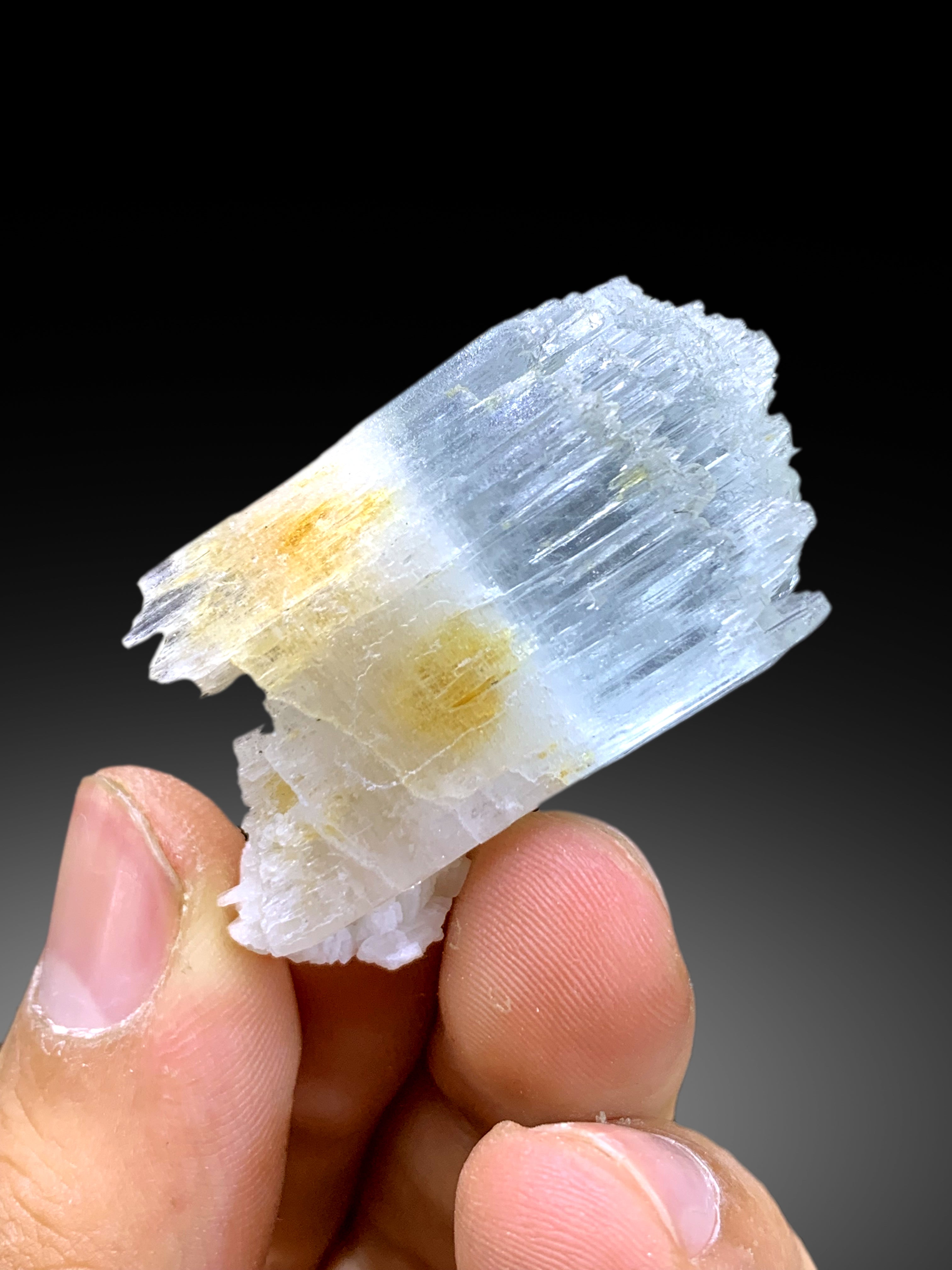 Bicolor Beryl, AquaMorganite Crystal, Morganite var Aquamarine with Etched Terminations - 27 gram