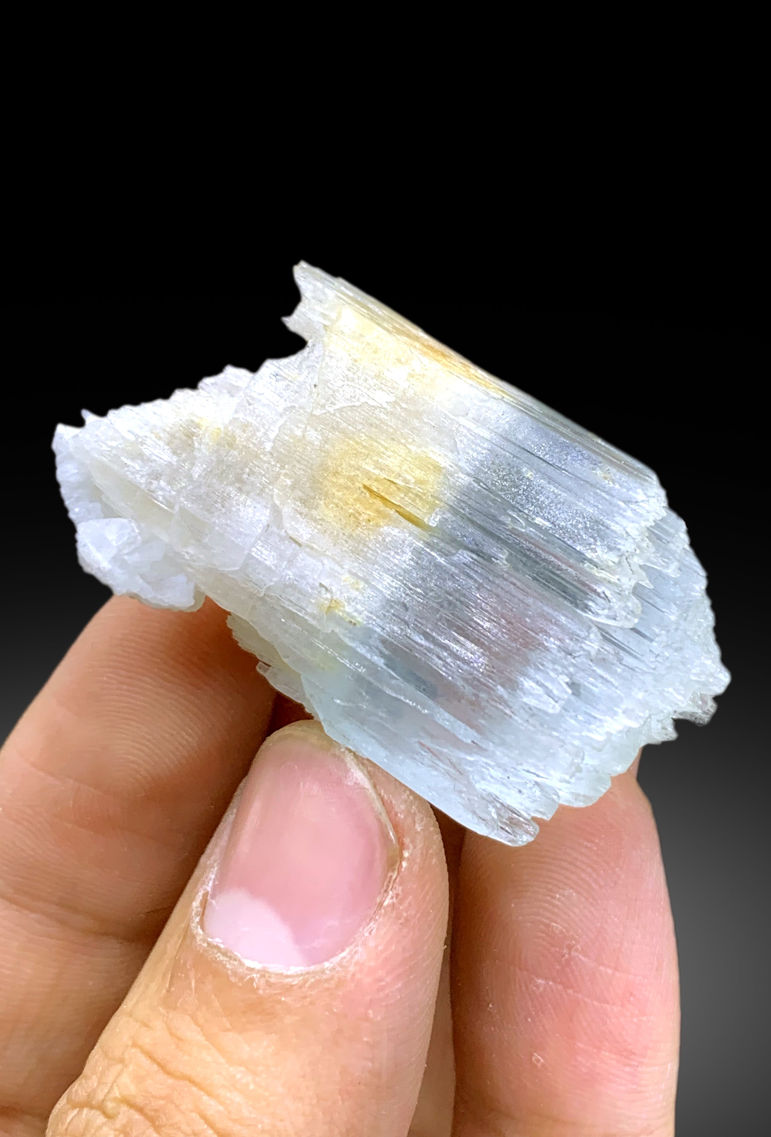 Bicolor Beryl, AquaMorganite Crystal, Morganite var Aquamarine with Etched Terminations - 27 gram