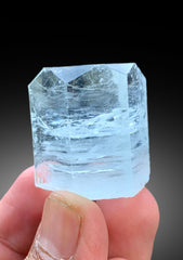 Transparent Sky Blue Color Aquamarine Crystal from Shigar valley Skardu Pakistan - 52 gram