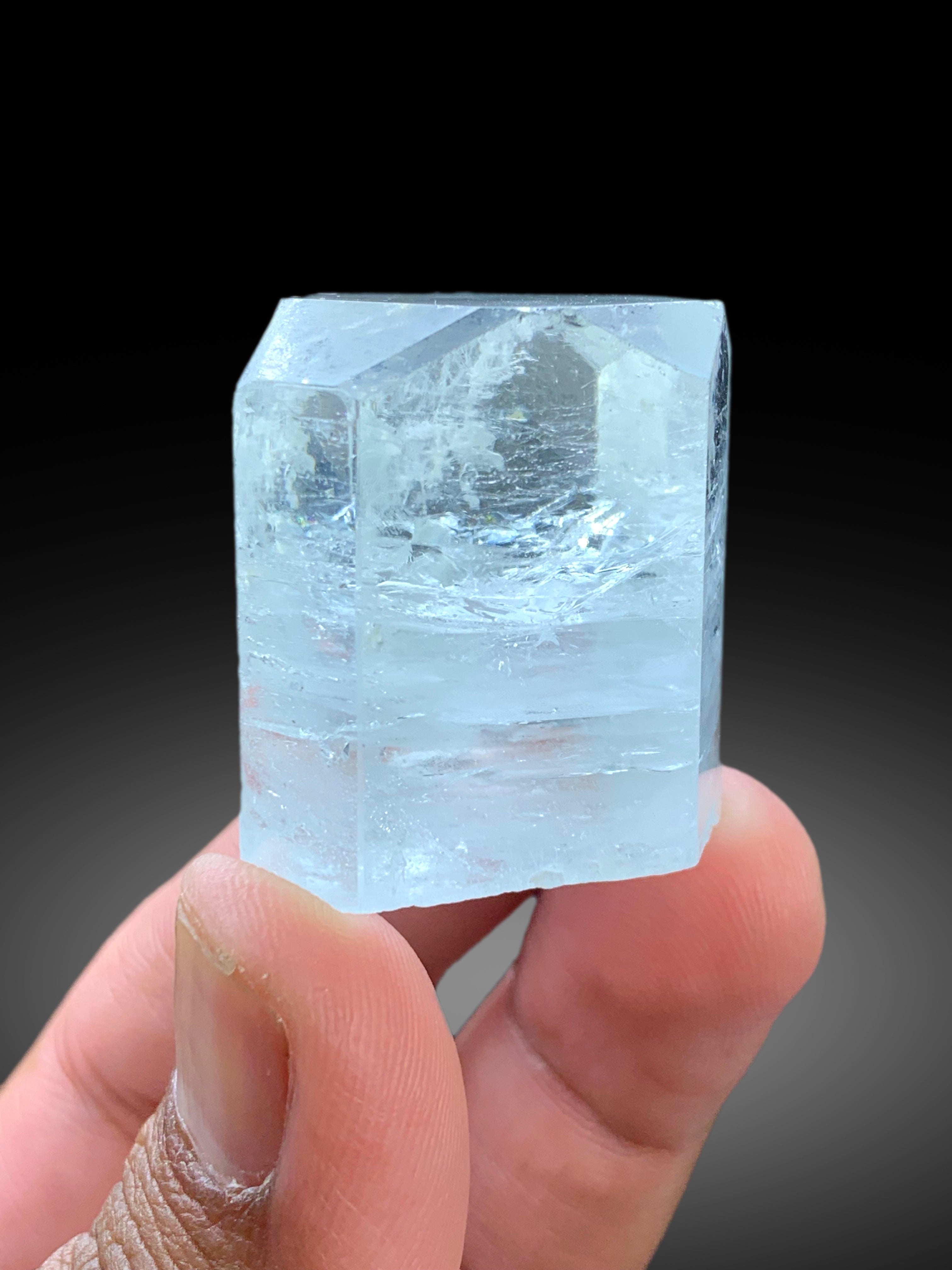 Transparent Sky Blue Color Aquamarine Crystal from Shigar valley Skardu Pakistan - 52 gram