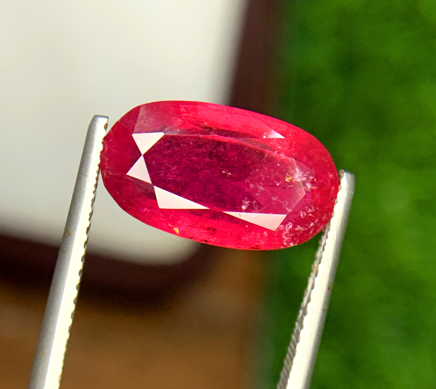 Oval Cut Rubelite Tourmaline Gemstone, Loose Gemstone, Rubelite Ring, Rubelite Jewelry, Jewelry Making, Gemstone Jewelry -  5.75 CT