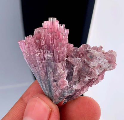 Bi-Color Cotton Candy Tourmaline Cluster From Afghanistan - 22 Grams