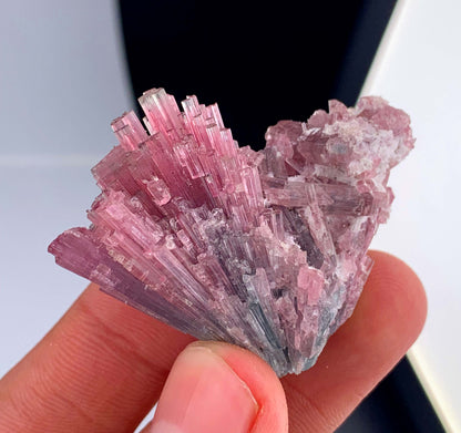 Bi-Color Cotton Candy Tourmaline Cluster From Afghanistan - 22 Grams