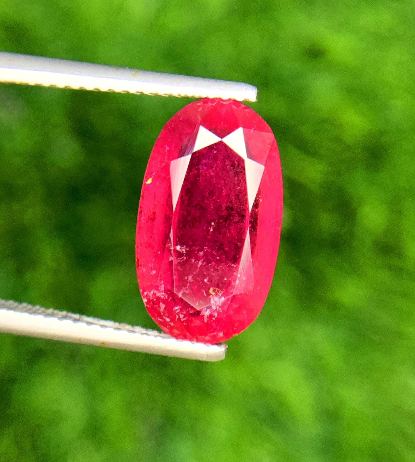 Oval Cut Rubelite Tourmaline Gemstone, Loose Gemstone, Rubelite Ring, Rubelite Jewelry, Jewelry Making, Gemstone Jewelry -  5.75 CT