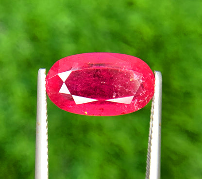 Oval Cut Rubelite Tourmaline Gemstone, Loose Gemstone, Rubelite Ring, Rubelite Jewelry, Jewelry Making, Gemstone Jewelry -  5.75 CT