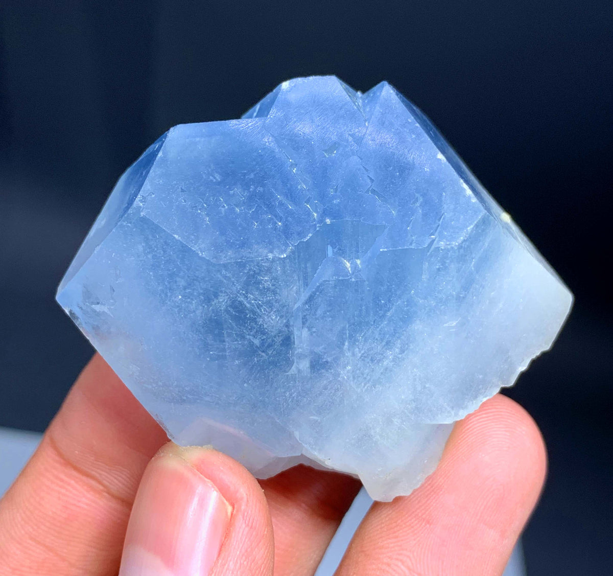 Blue Celestine Crystal From Afghanistan - 95 Grams
