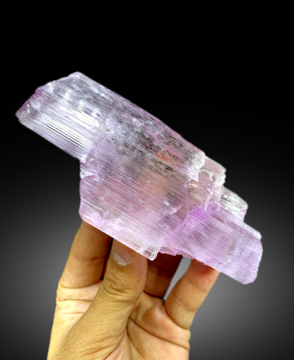 Natural Terminated Pink Kunzite Crystal from Afghanistan - 235 gram