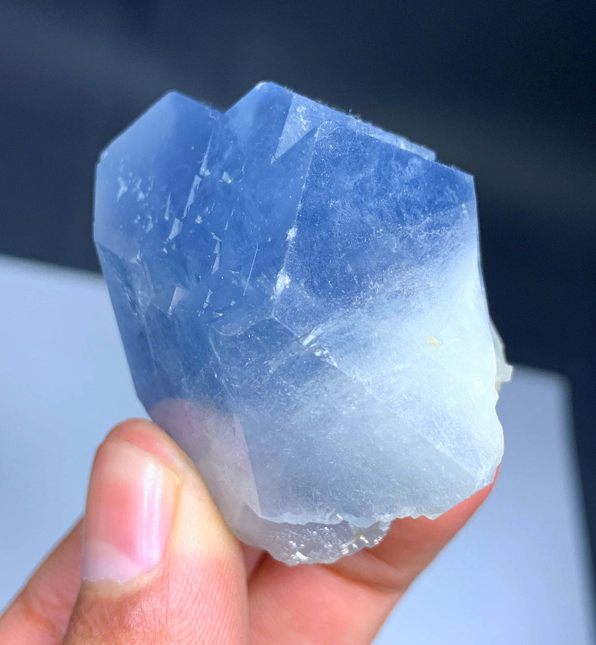 Blue Celestine Crystal From Afghanistan - 95 Grams