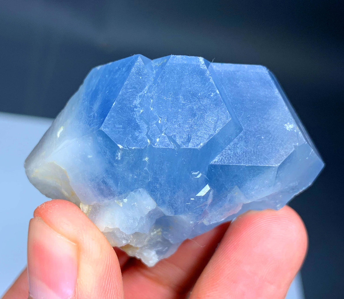Blue Celestine Crystal From Afghanistan - 95 Grams