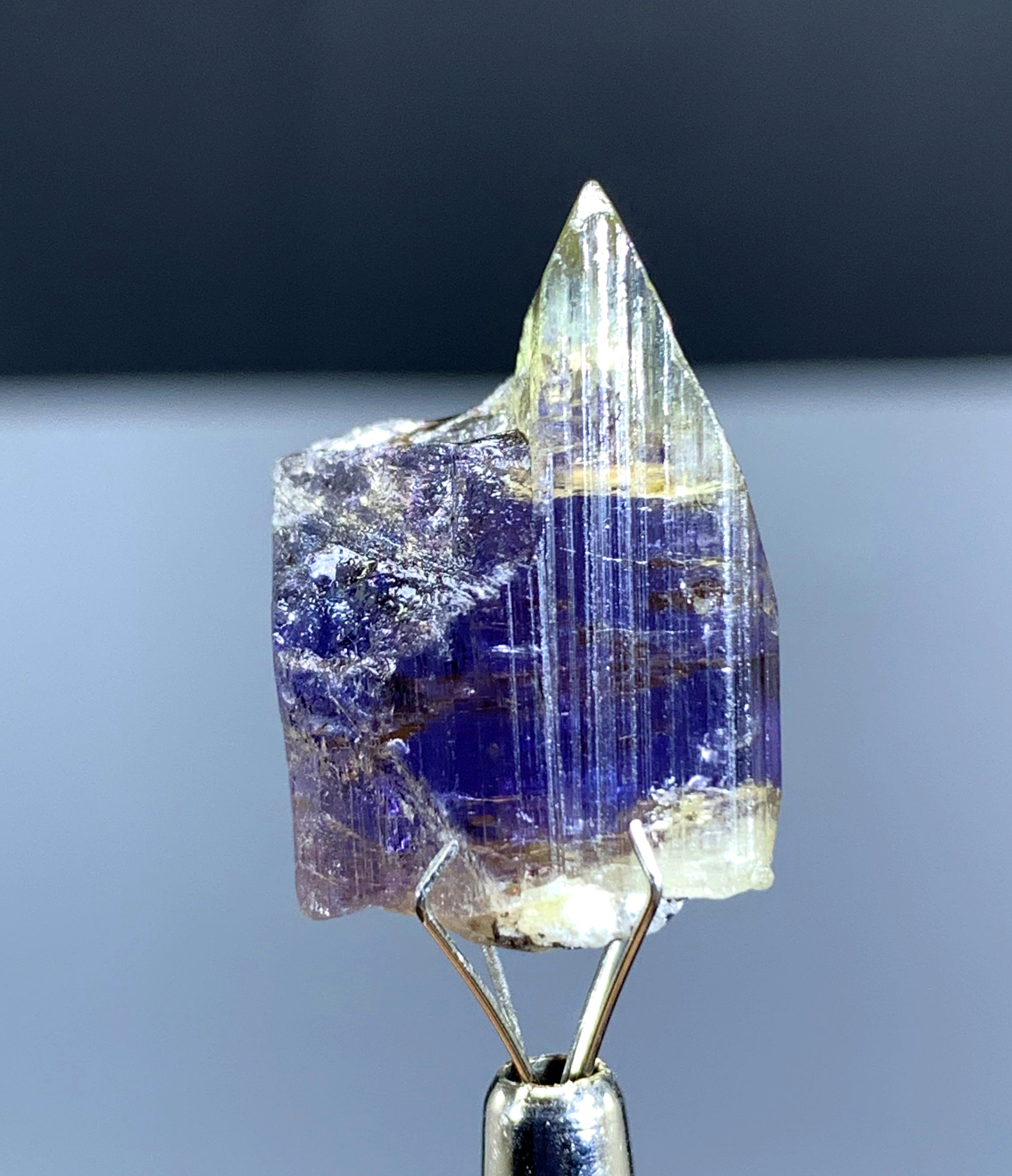 Natural Bicolor Tanzanite Crystal from Tanzania - 28.30 cts