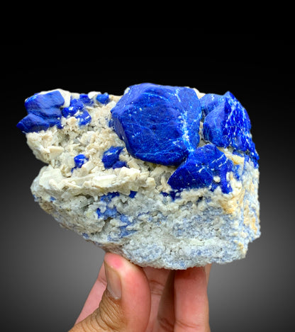 Ink Blue Color Lapis Lazuli on Matrix, Lapis Specimen from Badakhshan Afghanistan - 568 gram