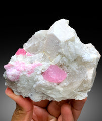 Pink Color Tourmaline Crystals with Quartz, Mica and Feldspar from Pachigram Afghanistan - 470 gram