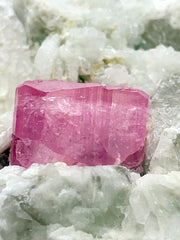 Pink Color Tourmaline Crystals with Quartz, Mica and Feldspar from Pachigram Afghanistan - 470 gram