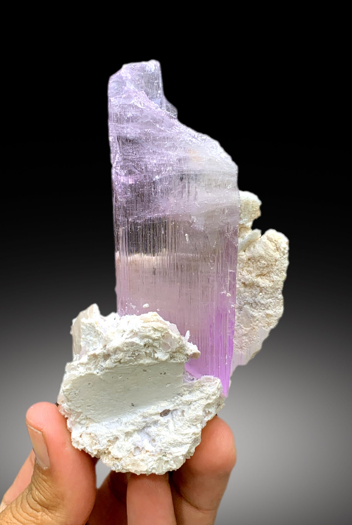 Natural Pink Kunzite with Microlite and Albite Specimen from Afghanistan - 147 gram