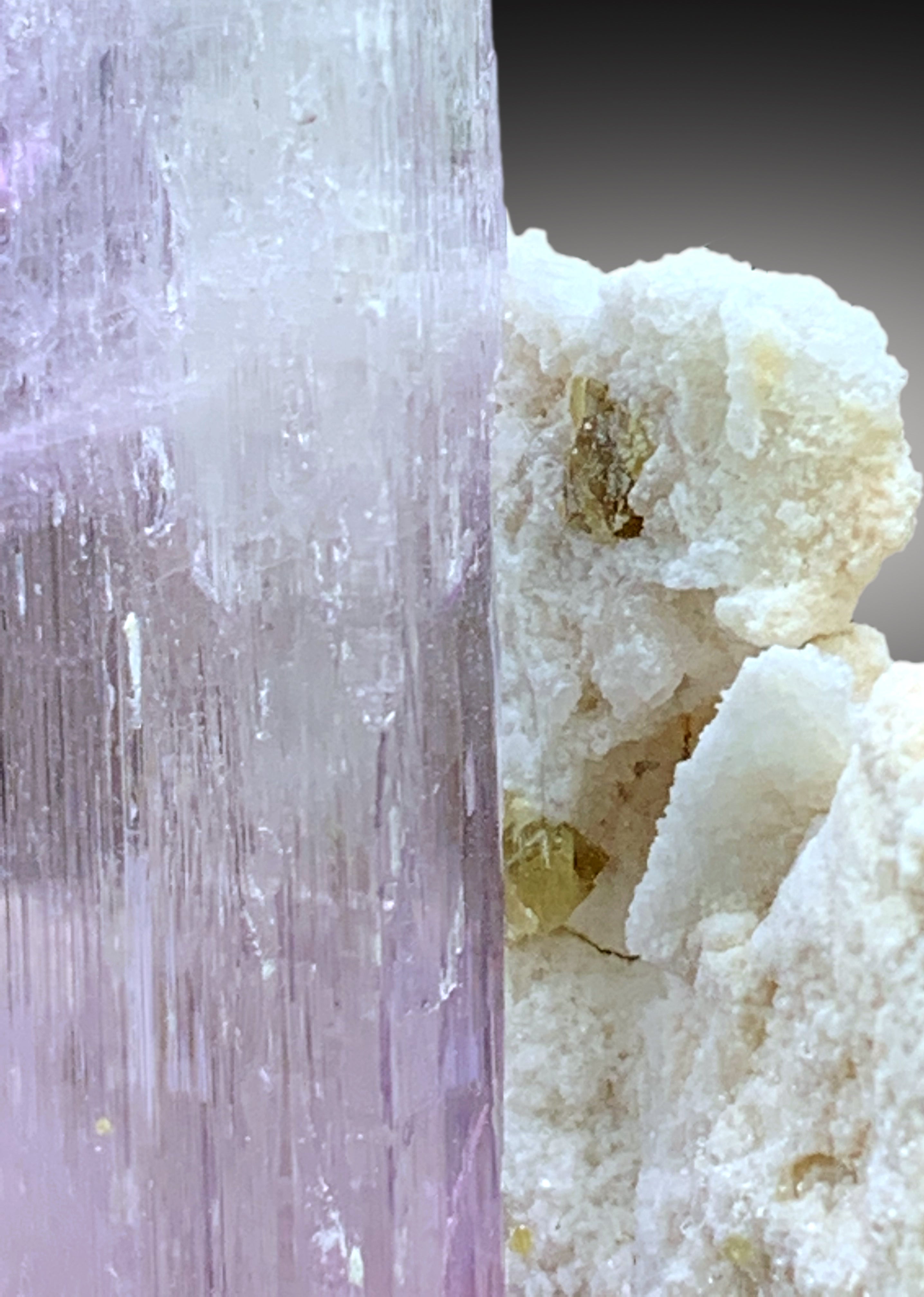 Natural Pink Kunzite with Microlite and Albite Specimen from Afghanistan - 147 gram