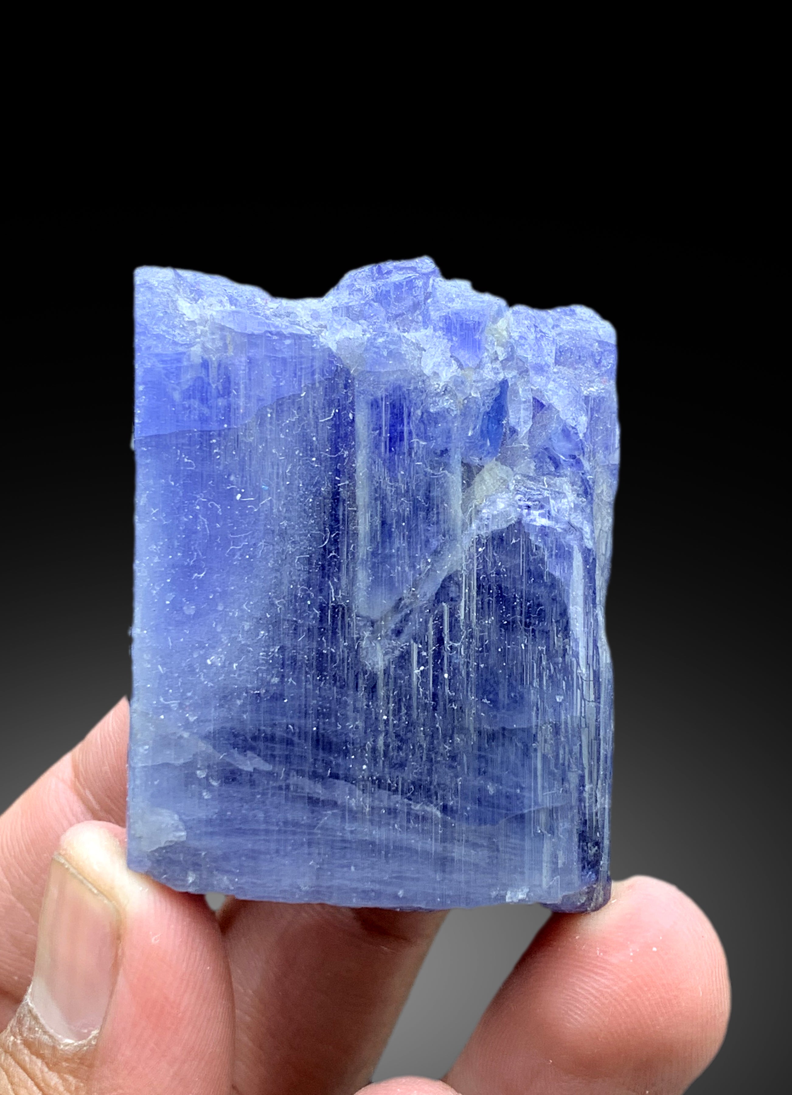 Natural Ink Blue Color Tanzanite Crystal, Tanzanite Specimen - 132 gram