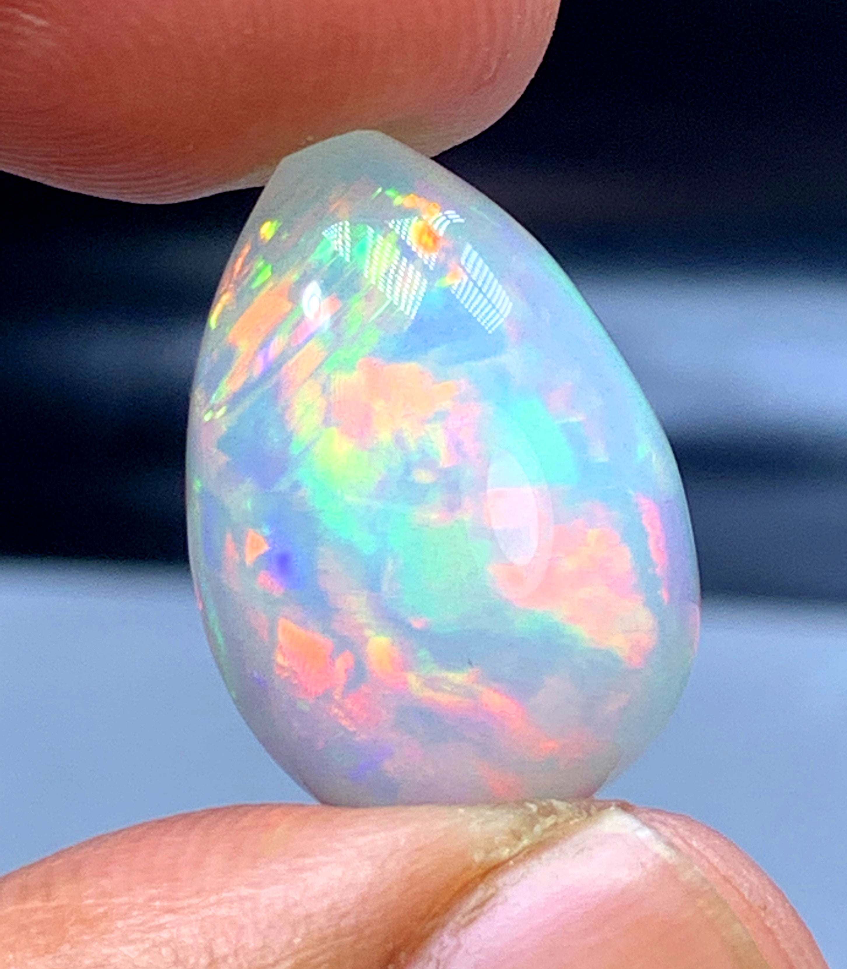 Honeycomb Opal Cabochon, Ethiopian Earth Mined Welo Opal Cabochon, 12.20 CT