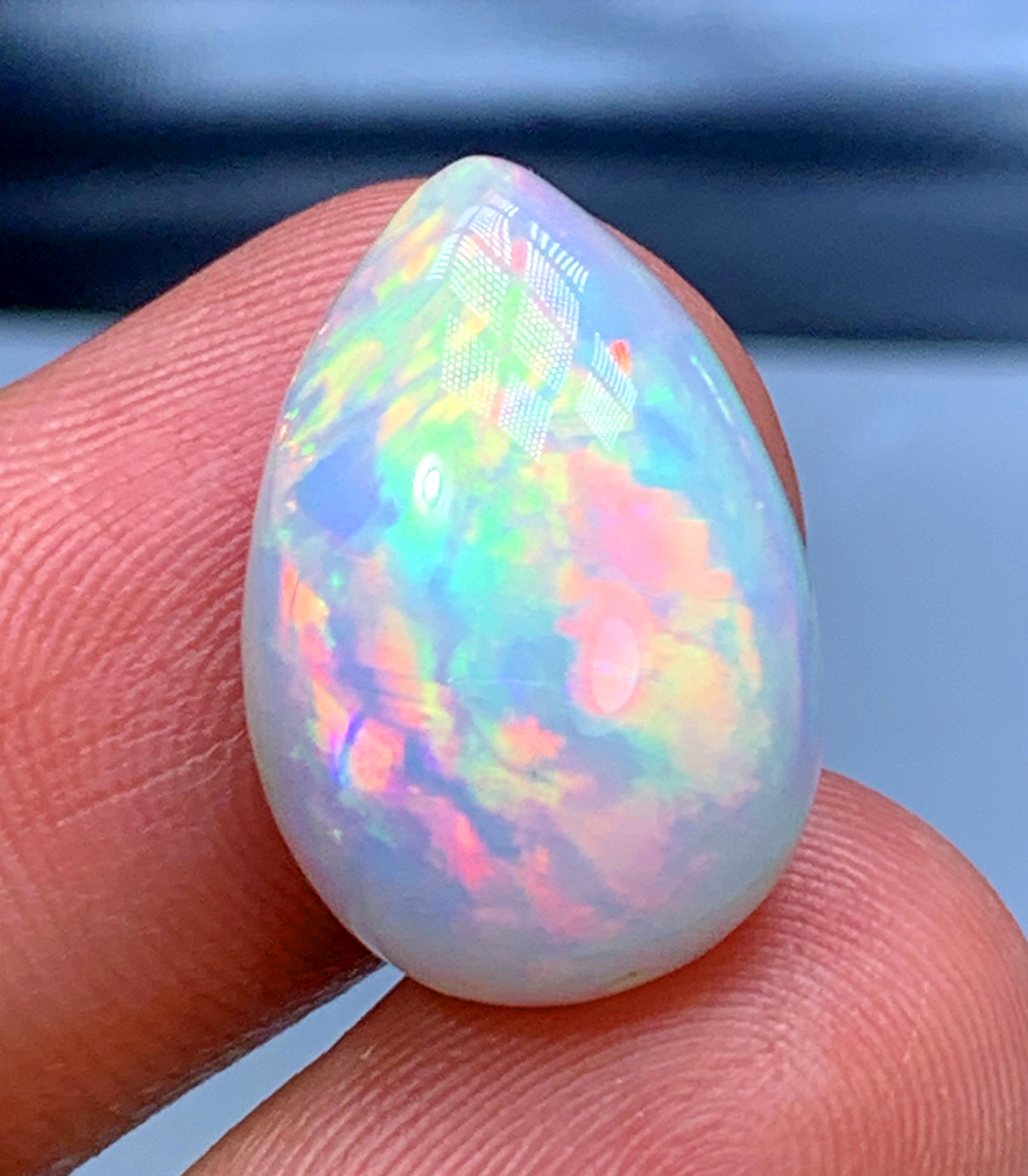 Honeycomb Opal Cabochon, Ethiopian Earth Mined Welo Opal Cabochon, 12.20 CT