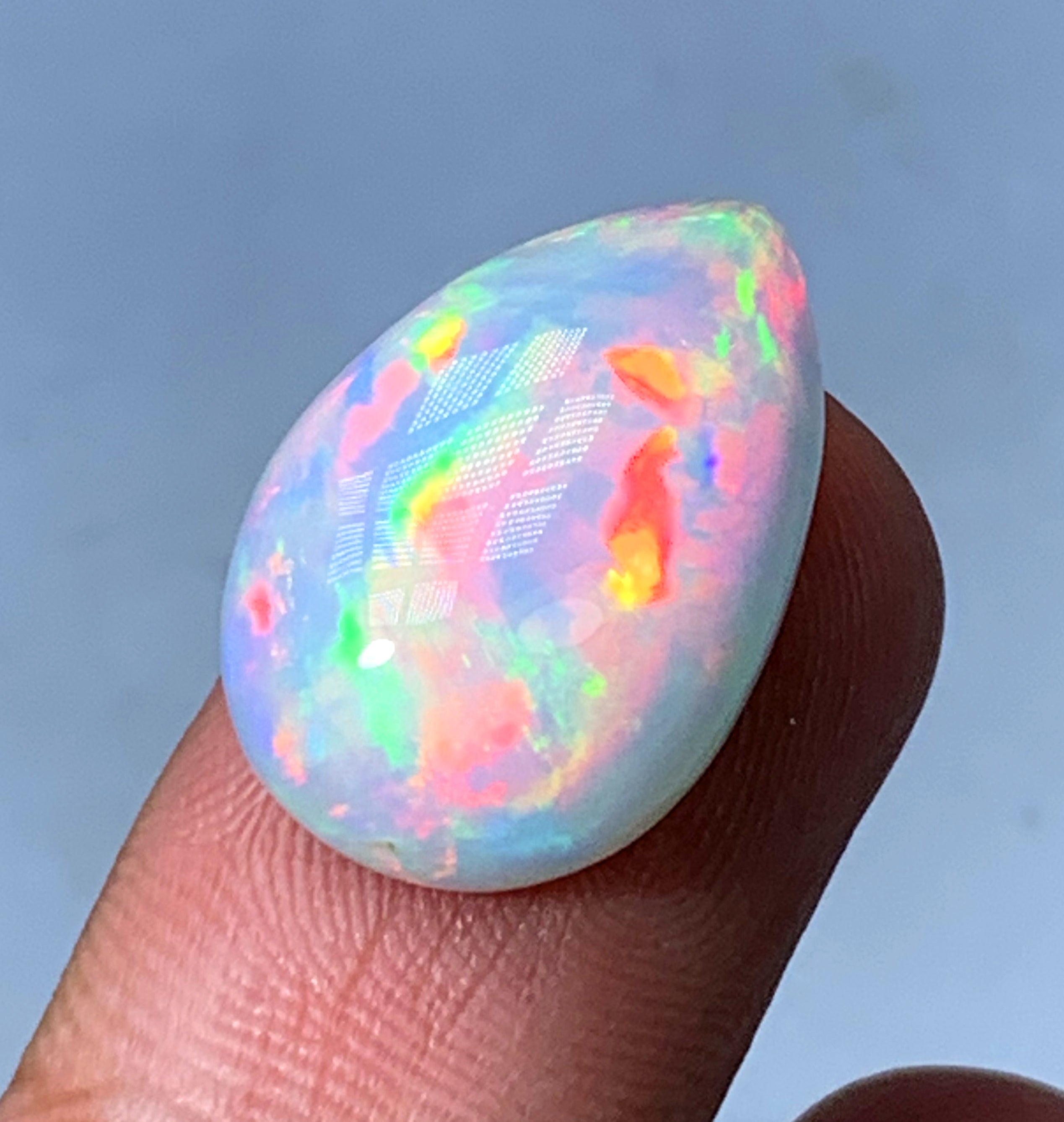 Honeycomb Opal Cabochon, Ethiopian Earth Mined Welo Opal Cabochon, 12.20 CT