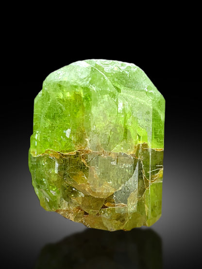 Lush Green Olivine Peridot Crystal from Supat valley Pakistan - 27 gram