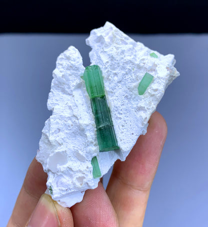 Green Tourmaline Crystal on Matrix from Afghanistan - 33 gram