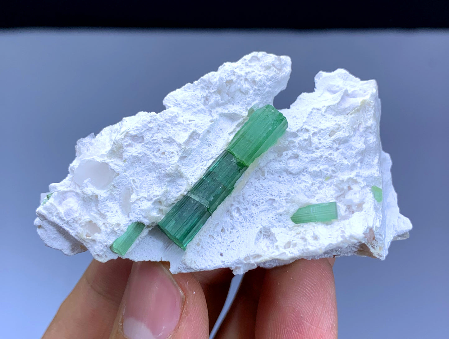Green Tourmaline Crystal on Matrix from Afghanistan - 33 gram